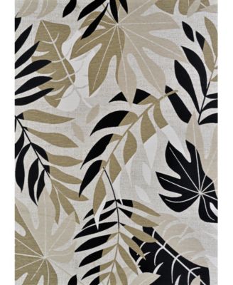 Couristan Dolce Aralia Naturals Area Rug In Onyx