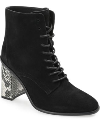 Women's Edda Block Heel Lace Up Booties