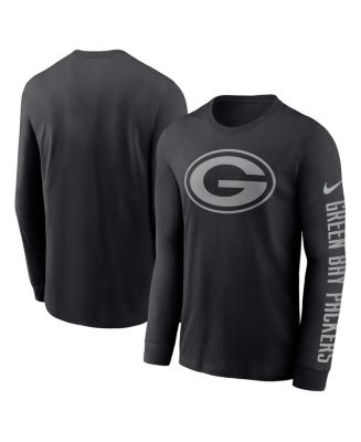 Nike Men's Black Green Bay Packers RFLCTV Name And Logo T-shirt - Macy's