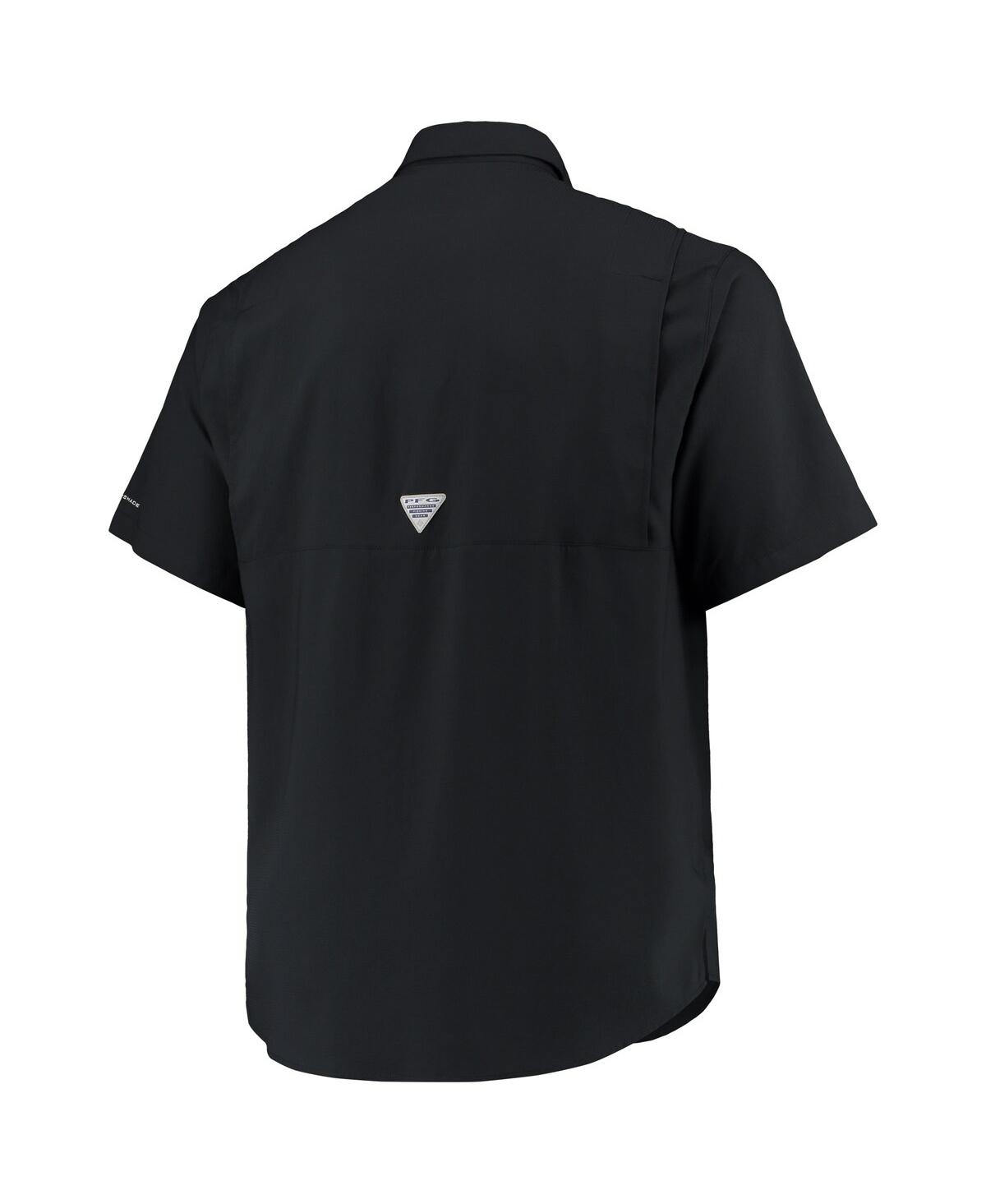 Columbia Black Ohio State Buckeyes Tamiami Omni-shade Button-down Shirt In Black