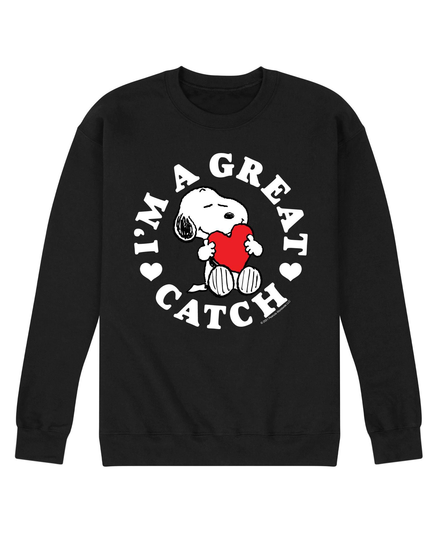 Men's Peanuts I'm a Great Catch Fleece Sweatshirt