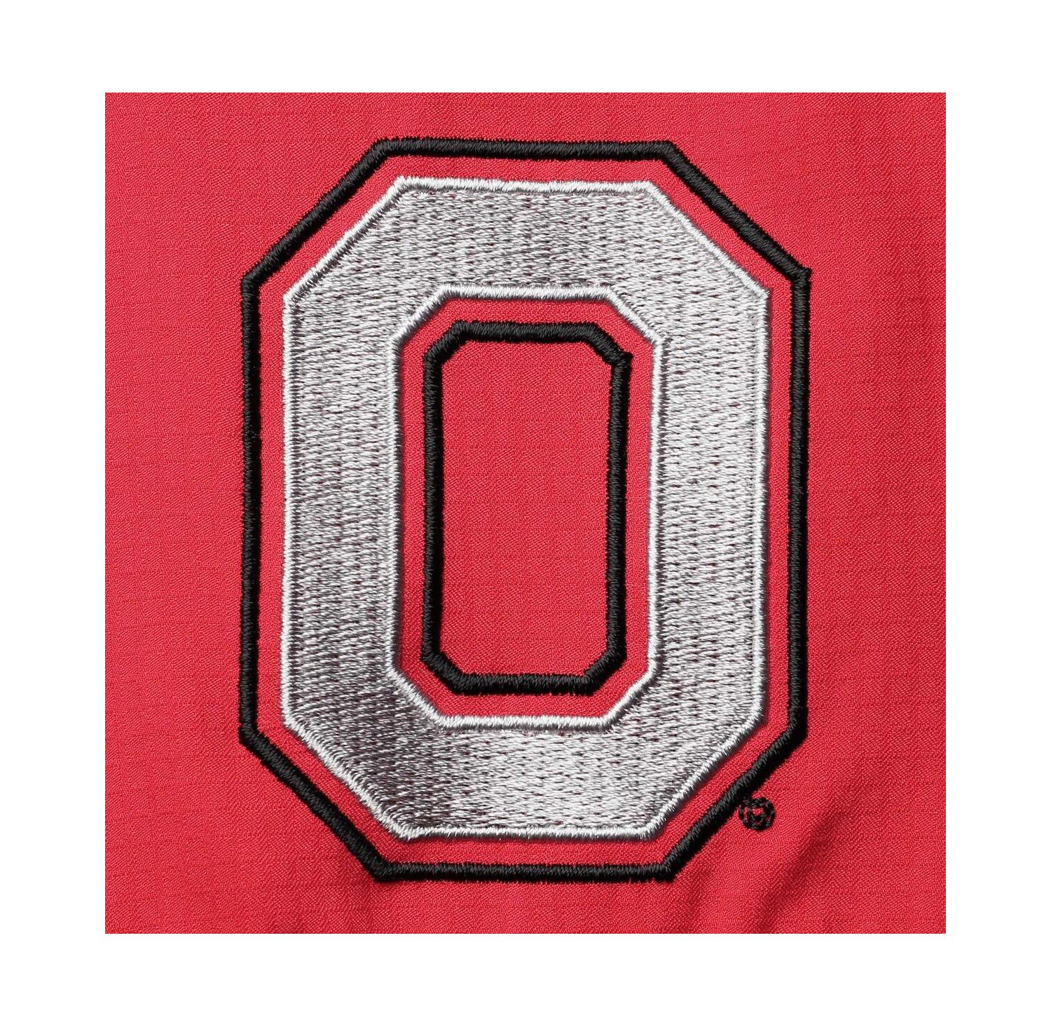 Men's Scarlet Ohio State Buckeyes Big and Tall Tamiami Omni-Shade Button-Down Shirt