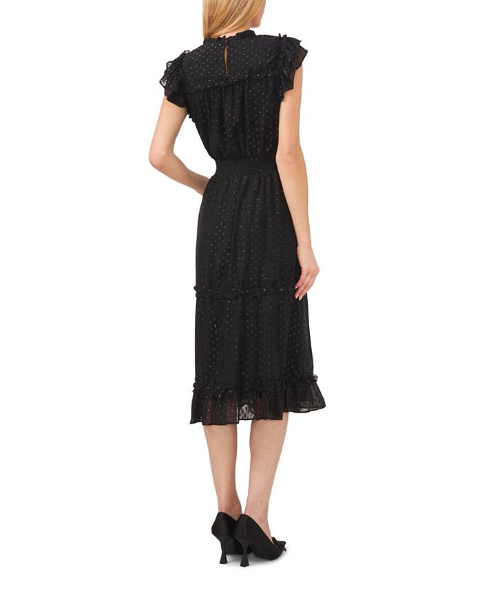 CeCe Women's Lurex Clip Dot Midi Dress & Reviews - Dresses - Women - Macy's