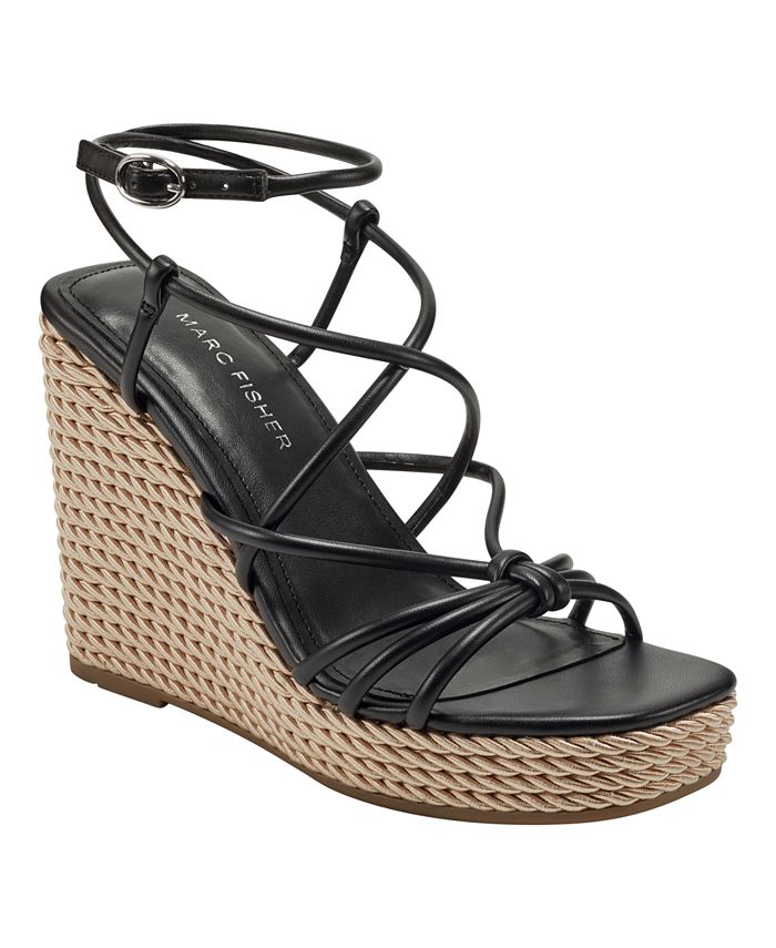Marc Fisher Women's Zarah Wedge Dress Sandals & Reviews - Sandals - Shoes - Macy's