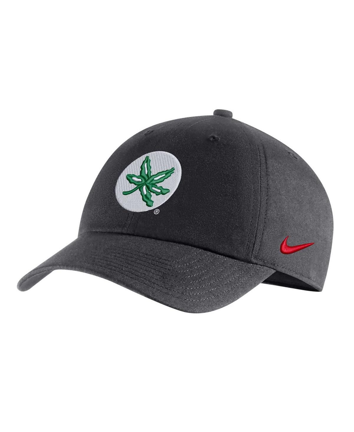 Nike Men's  Charcoal Ohio State Buckeyes Heritage86 Logo Adjustable Hat