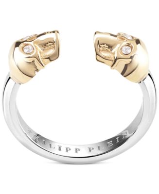 Philipp Plein Donna Orecchini IN Acciaio Inox IP Oro Esagono