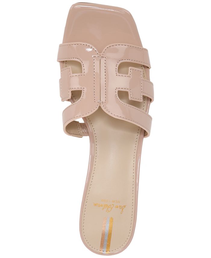 Sam Edelman Winslow Slip-On Emblem Block-Heel Slide Sandals - Macy's