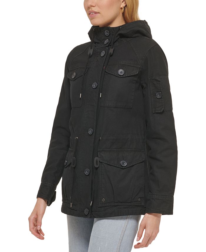 Levi's Women's Hooded Military Jacket Macy's