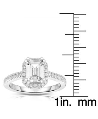 Sterling Silver Asscher-cut Cubic Zirconia Ring