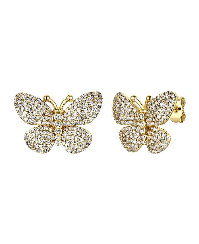 Butterfly top earrings macys