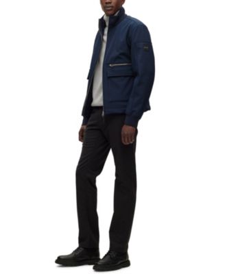 Hugo Boss Men's Water-Repellent Logo Patch Softshell Jacket