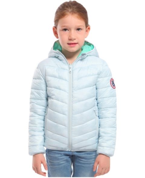 Куртка Rokka&Rolla Reversible Lightweight Puffer для девочек, цвет: Синий