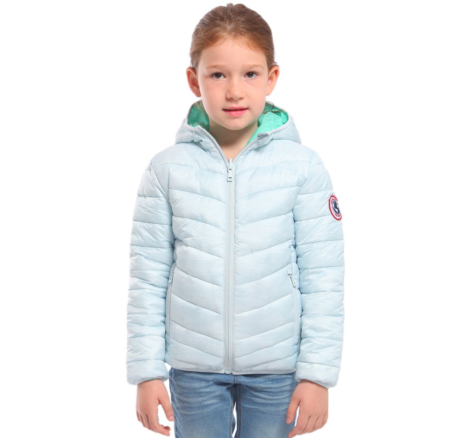 Girls Reversible Lightweight Puffer Jacket
