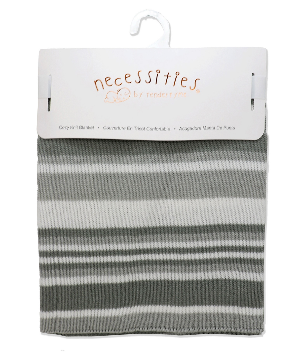 3 Stories Trading Baby Boys or Baby Girls Cozy Striped Knit Blanket