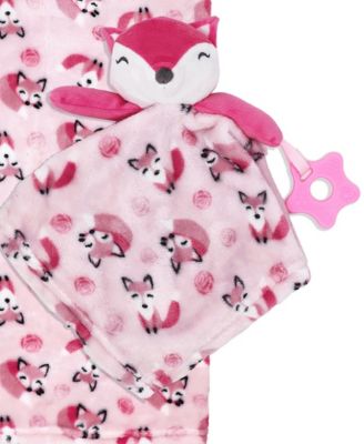Baby Girls Blanket, Nunu and Teether, 3 Piece Set