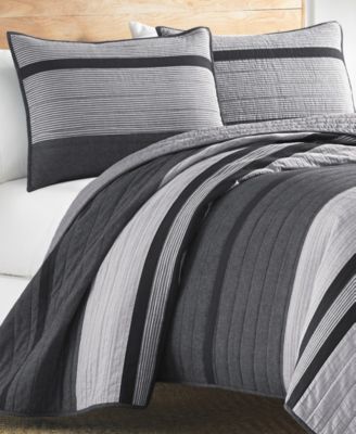 CLOSEOUT! Vessey Cotton Reversible Quilt, Twin