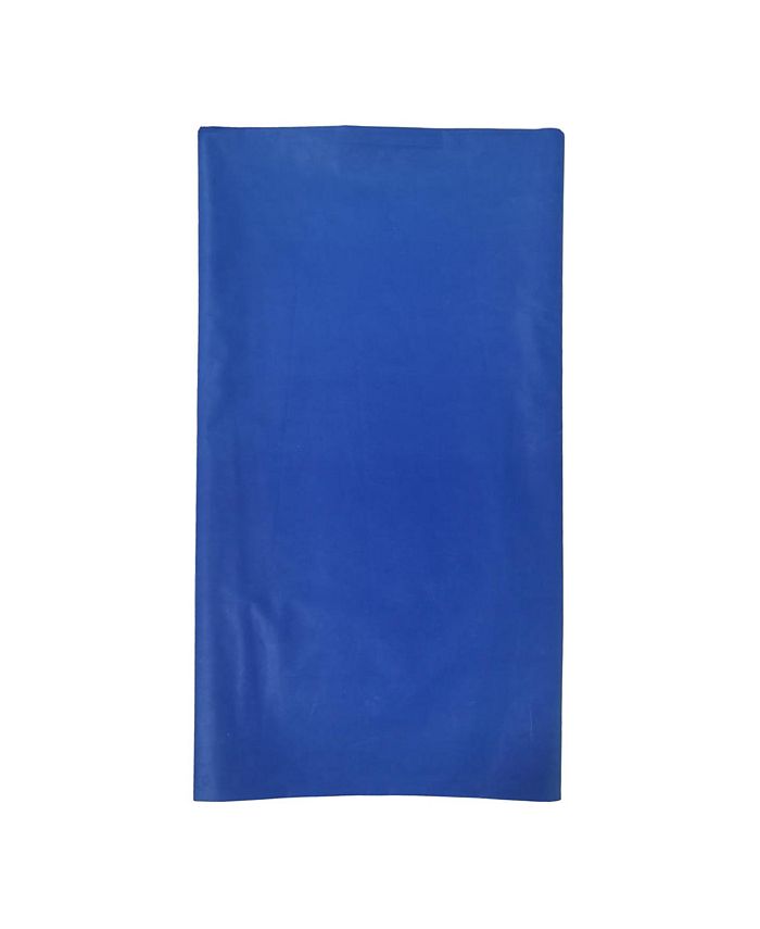 Smarty Had A Party 54" x 108" Navy Rectangular Disposable Plastic Tablecloths (96 Tablecloths