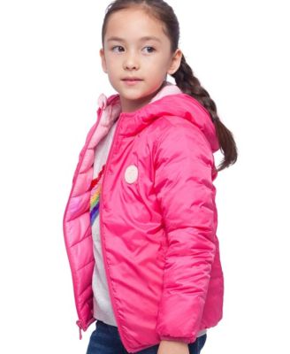 Girls Reversible Lightweight Puffer Jacket