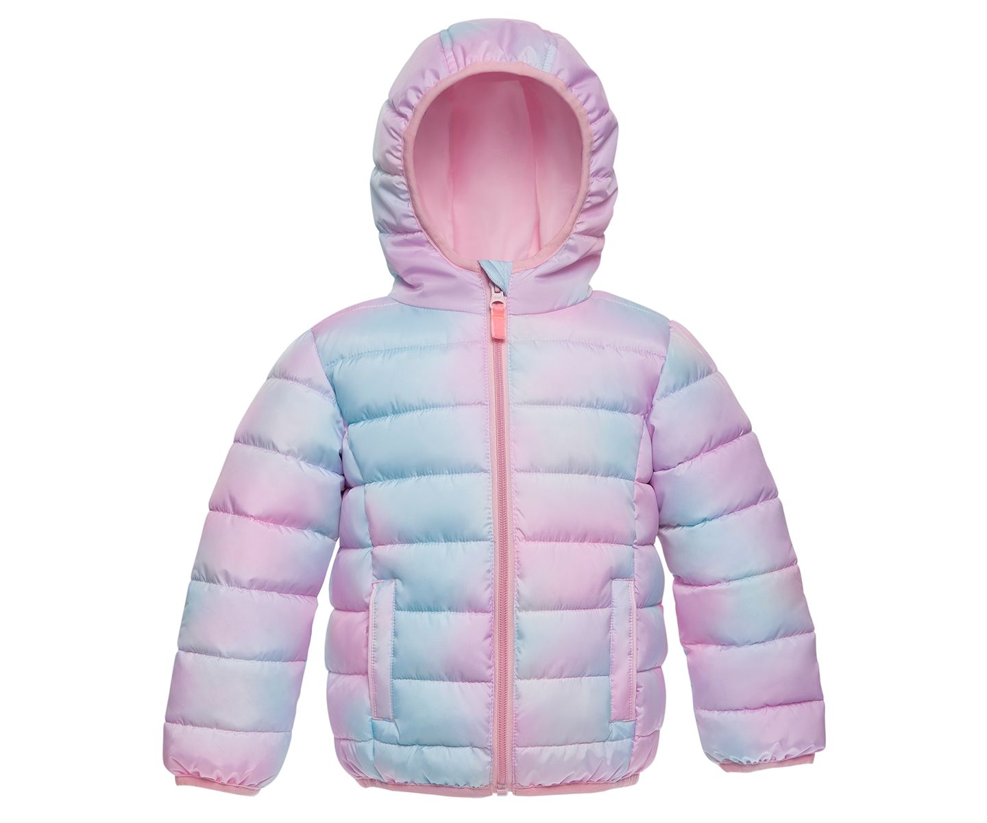 Куртка Rokka&Rolla Lightweight Puffer Jacket 2T-4T для девочек-малышей, цвет: Нежно-розовый — фото 1