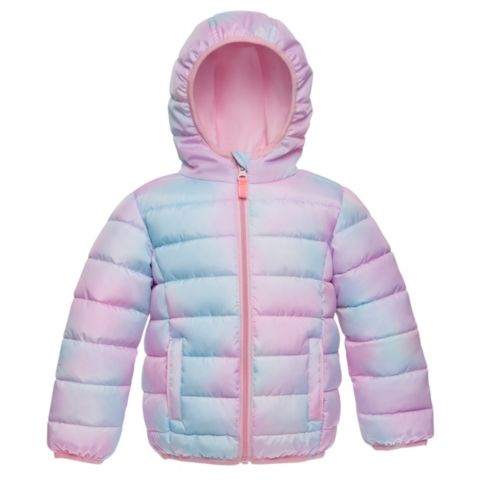 Куртка Rokka&Rolla Lightweight Puffer Jacket 2T-4T для девочек-малышей, цвет: Нежно-розовый