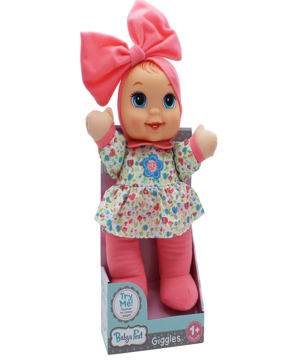 Baby's First By Nemcor Giggles Baby Doll Toy With Floral Top In Multi