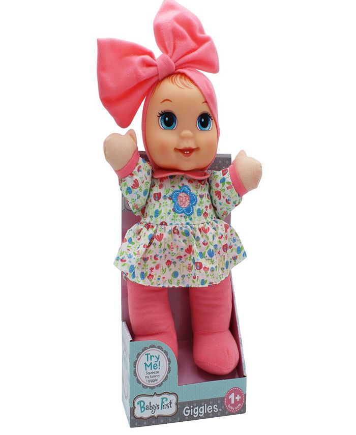 Baby s First by Nemcor Giggles Baby Doll Toy with Floral Top Macy s