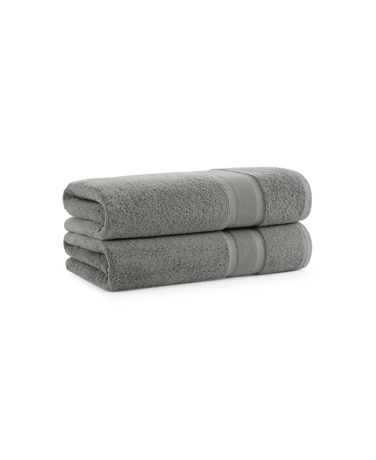 ASTON AND ARDEN AEGEAN ECO-FRIENDLY RECYCLED TURKISH BATH TOWELS (2 PACK), 30X60, 600 GSM, SOLID COLOR WITH WEFT WOV