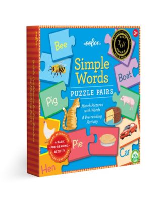 Eeboo Simple Word Puzzle Pairs 48 Piece Set - Macy's