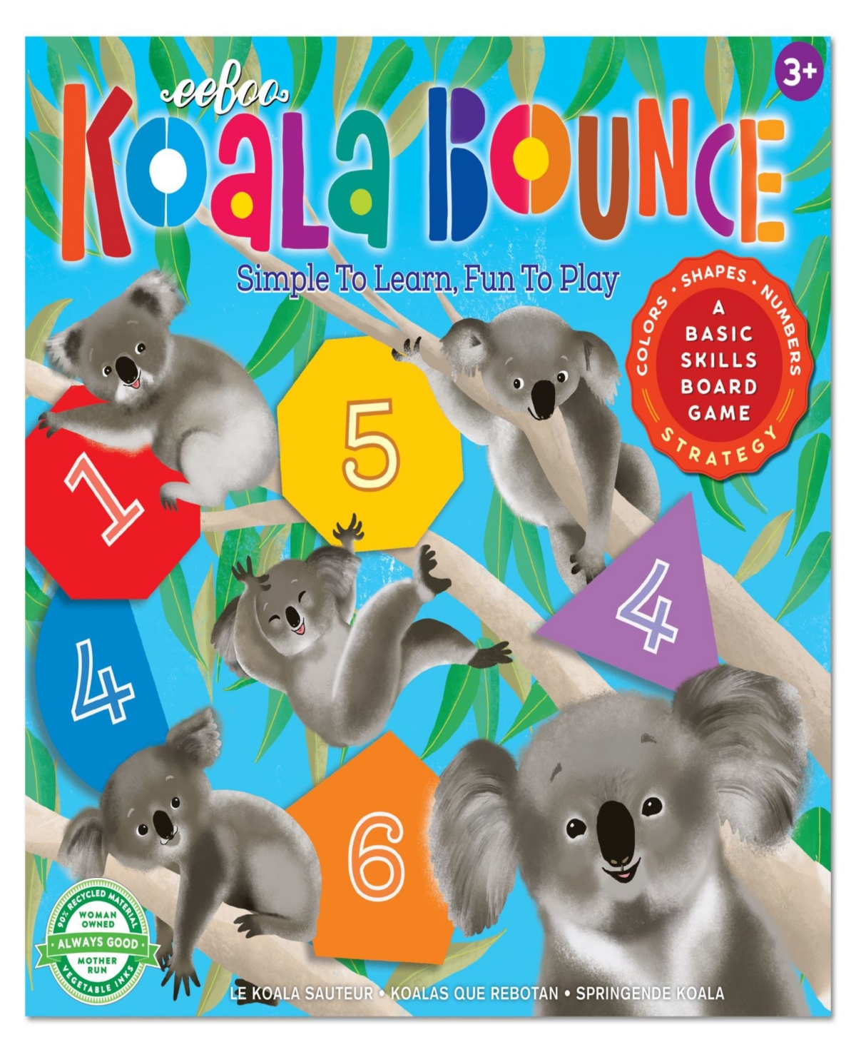 Shop Eeboo Koala Bounce Board Game In Multi
