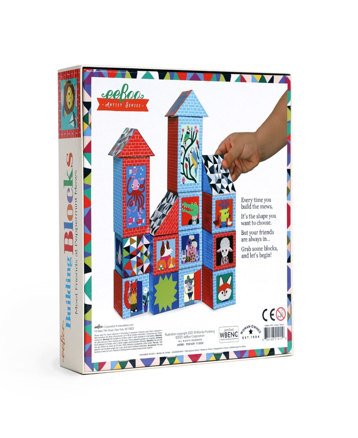 Shop Eeboo Artist's Series Building Blocks In Multi