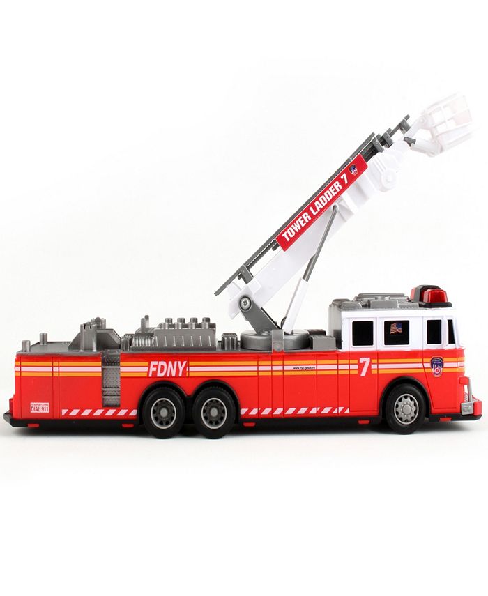 FDNY Radio Control Ladder Fire Truck Lights Sound Daron Worldwide, 11 ...