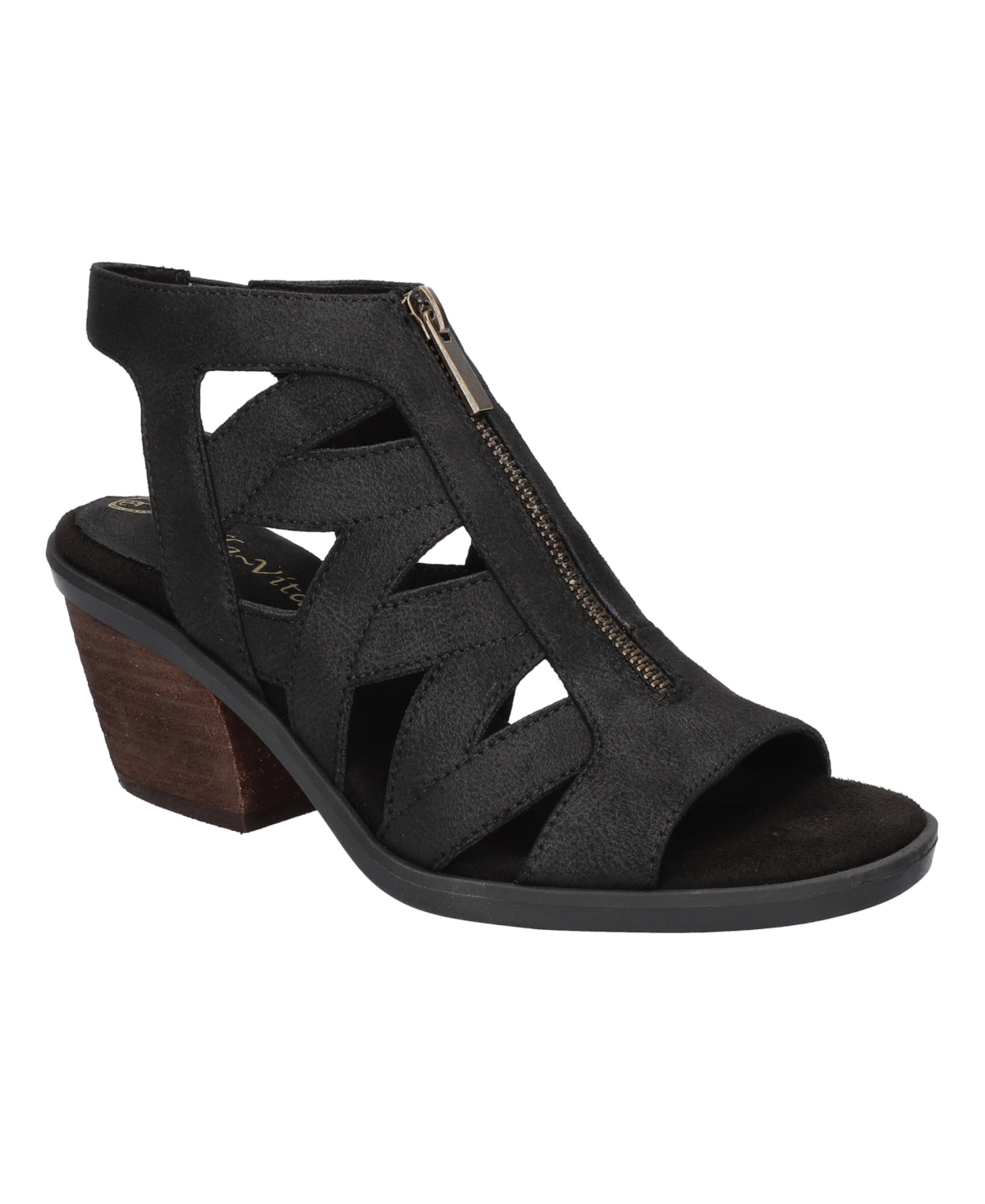 Bella Vita Suzette Womens Breathable Slide On Gladiator Sandals In Black