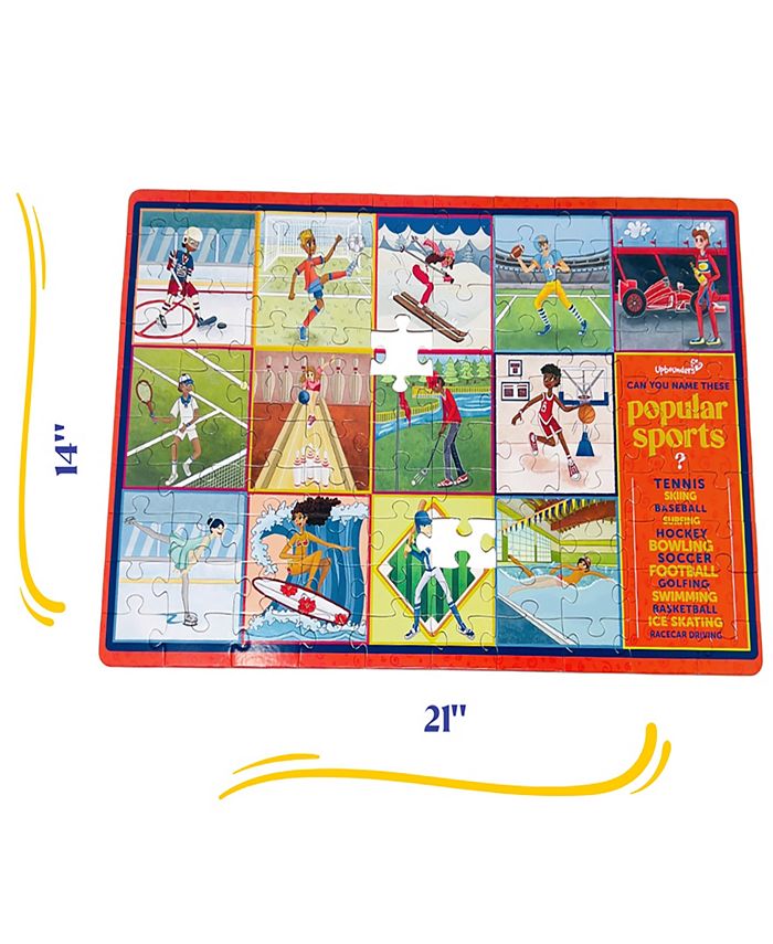Upbounders Popular Sports 100 Piece Kids Multicultural Puzzle & Reviews