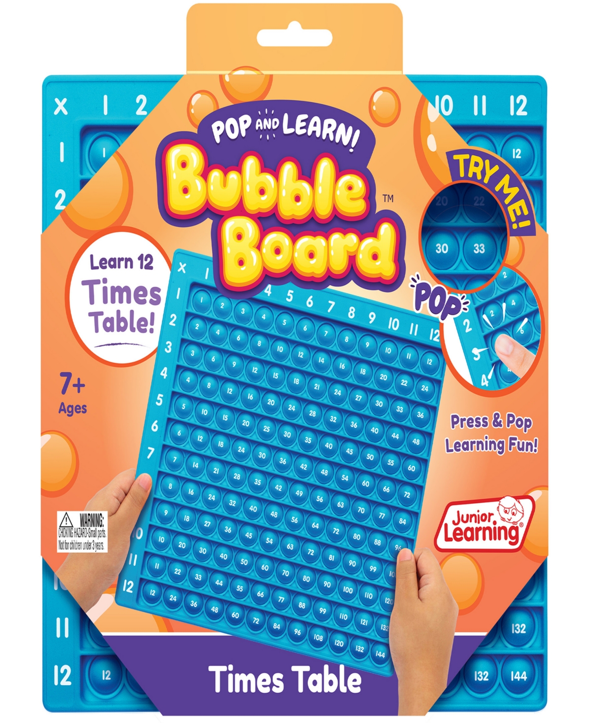 Pop Learn Bubble Board Kids' Times Table In Multi