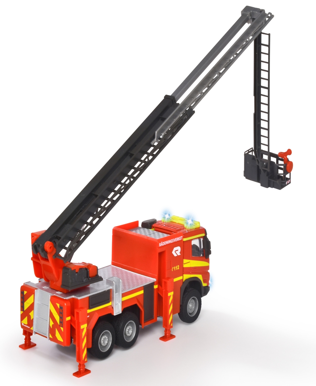 Majorette Volvo Truck Fire Engine Die-cast Light Sound Vehicle In Multi