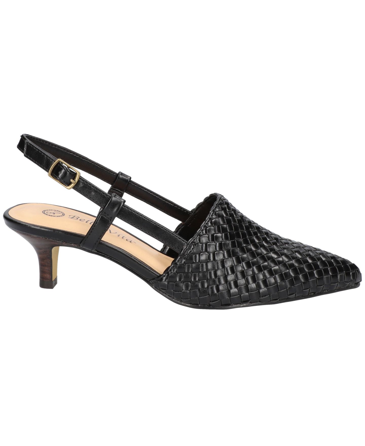 Женские туфли Bella Vita Kaisley Kitten Heel Pumps, цвет: Чёрный — фото 2