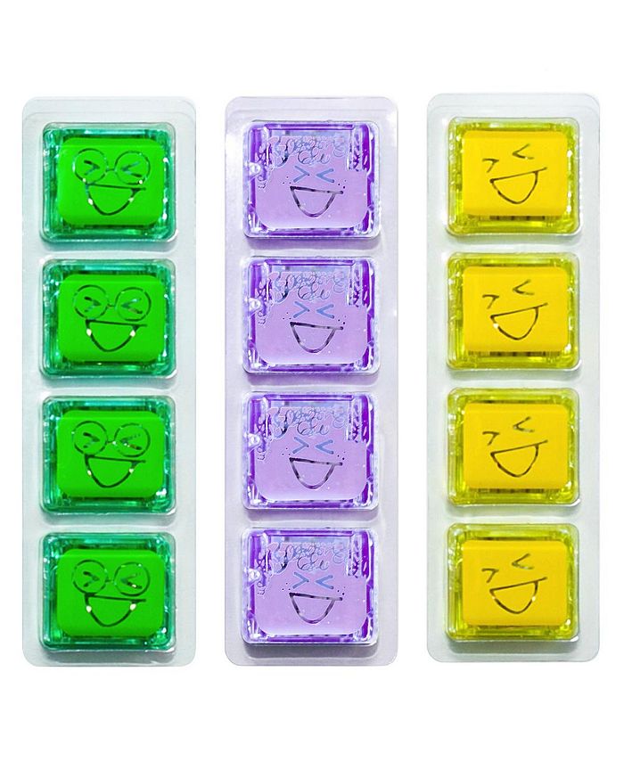 Glo Pals Light Up Water Cubes 12 Cubes in Green, Purple & Yellow Macy's