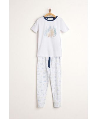 Marcela Bears Pima Cotton Footie Pajamas