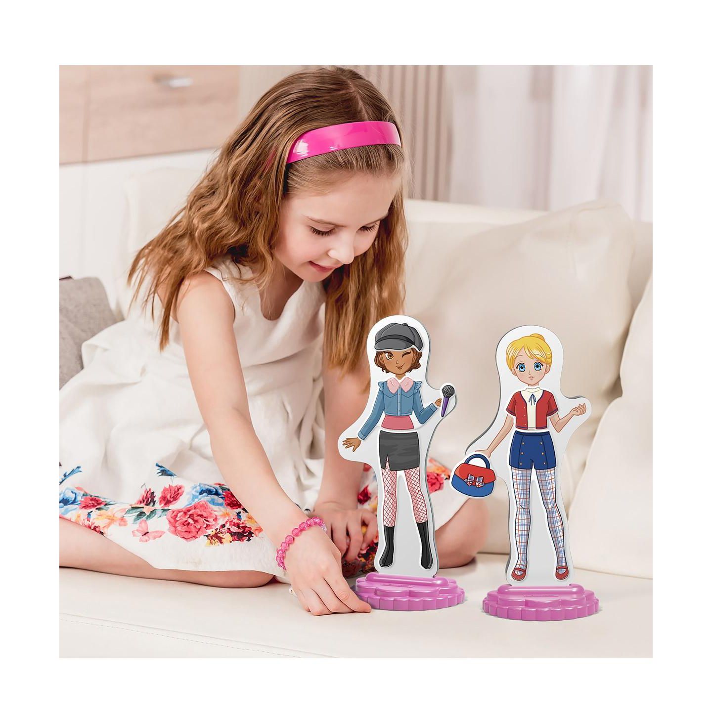 Детские куклы Quercetti Magnetic Fashion - 57 Pcs — фото 2