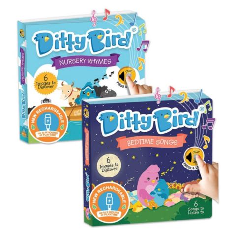 Детские игрушки Ditty Bird Bedtime and Nursery Rhyme Song Books - Set of 2