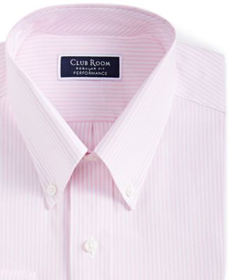 Men's Regular Fit University Stripe Dress Shirt, Created for Macy's