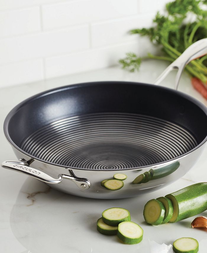 Circulon Clad Stainless Steel 12.5" Induction Stir Fry Pan Macy's