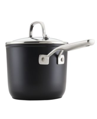 Hard-Anodized 3 Quart Induction Nonstick Saucepan with Lid