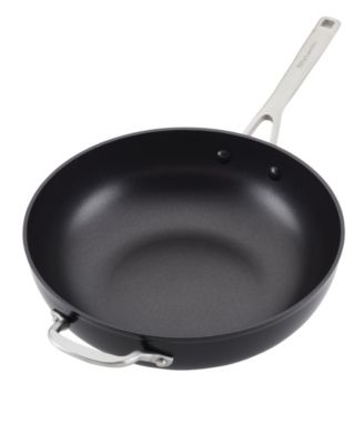 Hard-Anodized Aluminium 12.25" Induction Non-stick Wok with Helper Handle