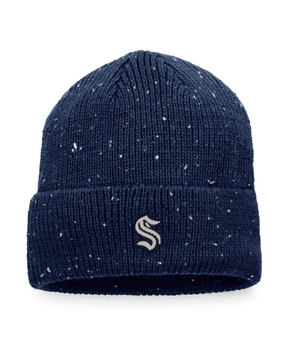 Fanatics Branded Deep Sea Blue Seattle Kraken Authentic Pro Rink Pinnacle Cuffed Knit Hat In Deep Sea Blue