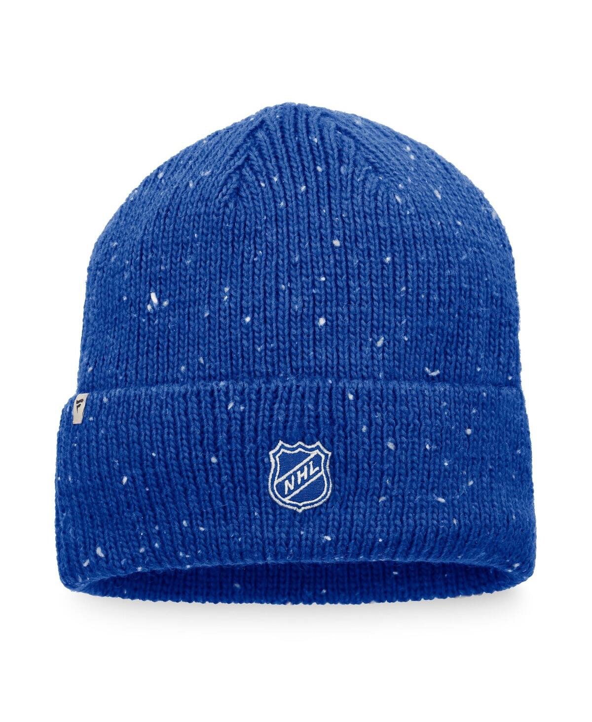 Fanatics Branded Blue St. Louis Blues Authentic Pro Rink Pinnacle Cuffed Knit Hat In Blue