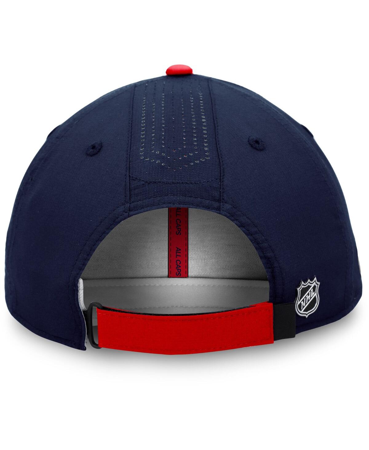 Fanatics Branded Navy Washington Capitals Authentic Pro Rink Pinnacle Adjustable Hat In Navy