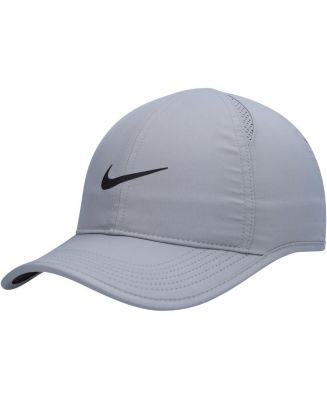 Men's Nike Gray Featherlight Performance Adjustable Hat - Macy's