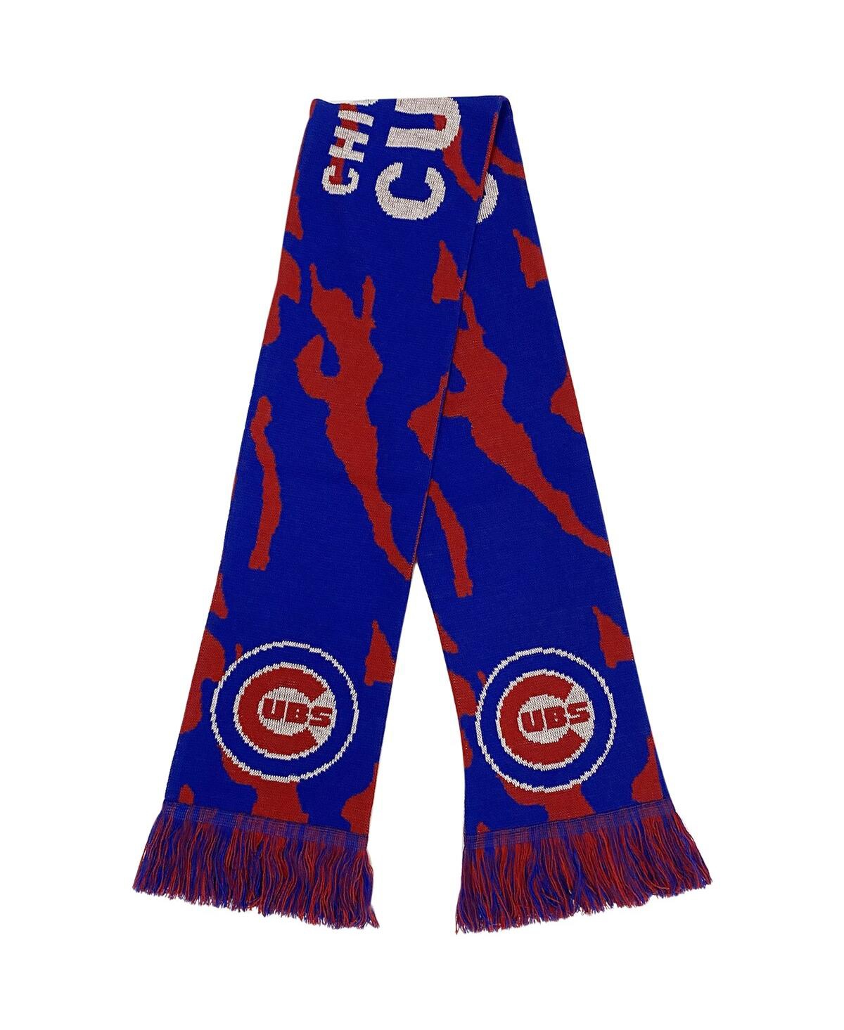 Foco Men's And Women's  Chicago Cubs Tonal Camo Scarf In Blue