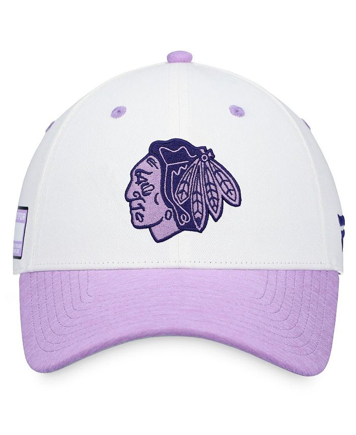 Fanatics Men's Branded White, Purple Chicago Blackhawks 2022 Hockey